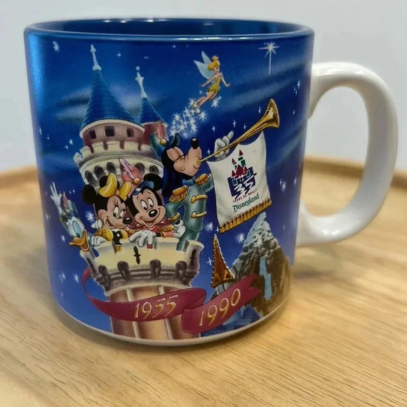 Vintage Disneyland 35th Anniversary Coffee Mug 1955-1990‎ Made in Japan Mickey - Picture 1 of 4